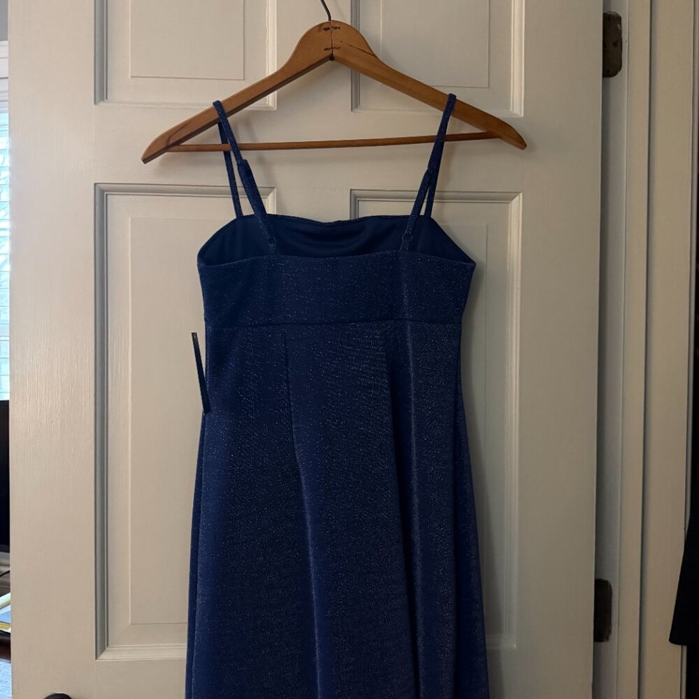 Wild Fable blue sparkly party/hoco/cocktail mini dress spaghetti straps, Size S